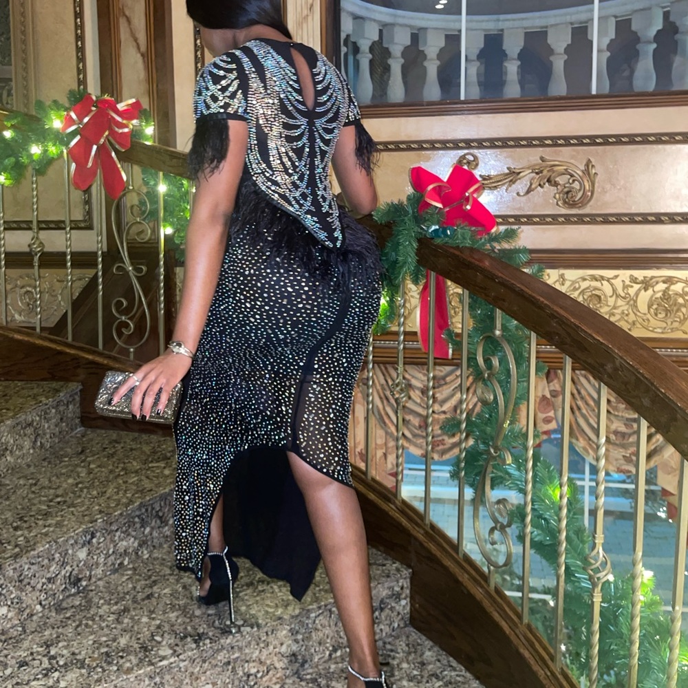 Rhinestone Maxi Dress - Picture 2 of 5
